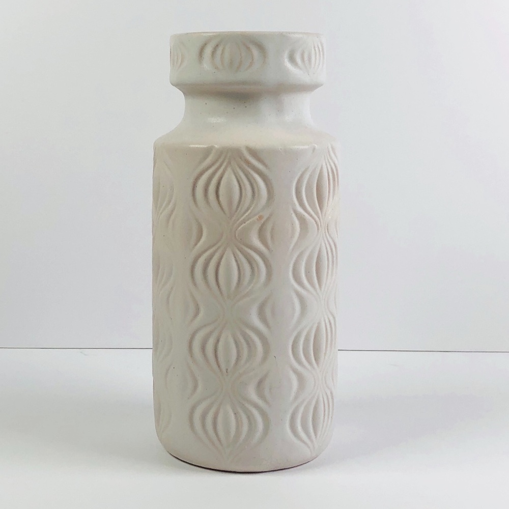 Vintage West Germany Scheurich White Ceramic Vase